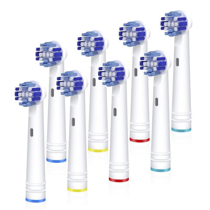 8 db cserefejes készlet Cozevdnt elektromos fogkefékhez, Oral B-vel kompatibilis, hatékony tisztítás, sörtejelző