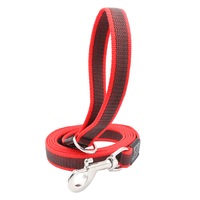 Lesa caini Super-K9 MasterGrip, 20mm antiderapanta, carabina INOX 75kg, 1,5 m, Rosie