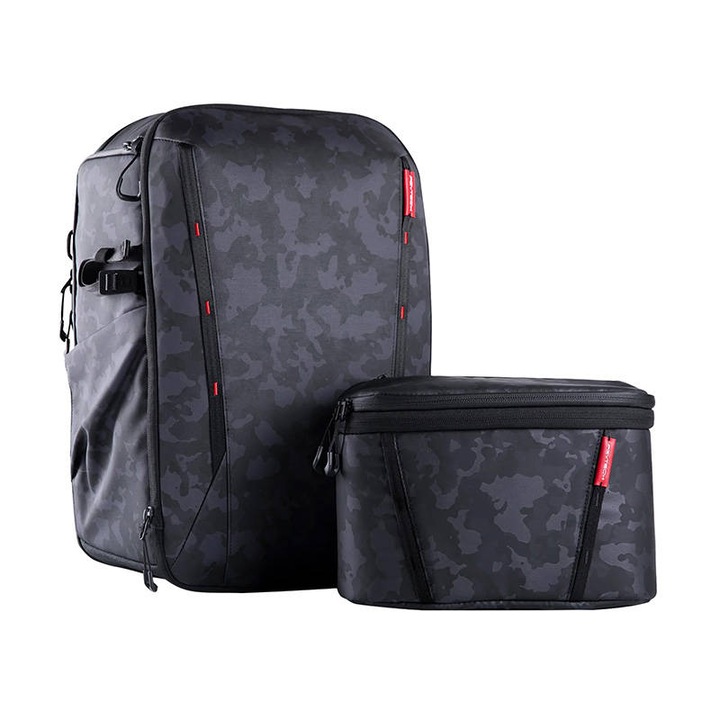 Set rucsac si geanta umar pentru camere video, foto, laptop, tableta si accesorii PGYTECH OneMo 2 25L + 5L Gri Camo