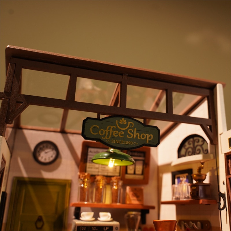 Puzzle 3D, Casuta DIY, Cafenea rafinata, 183 piese - eMAG.ro