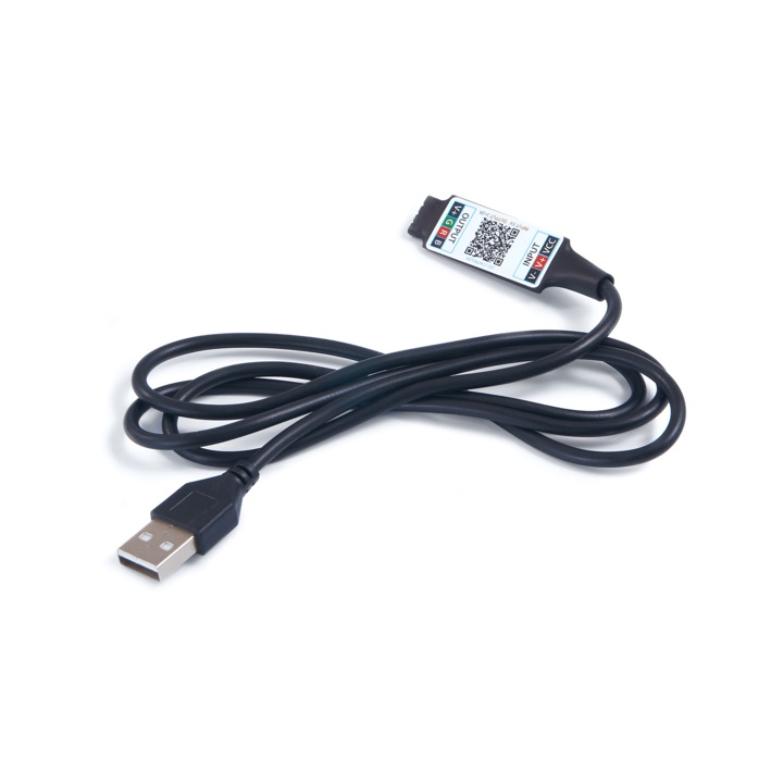 MH-BLUETOOTH-004 USB Bluetooth vezérlő RGB LED szalagokhoz, fekete