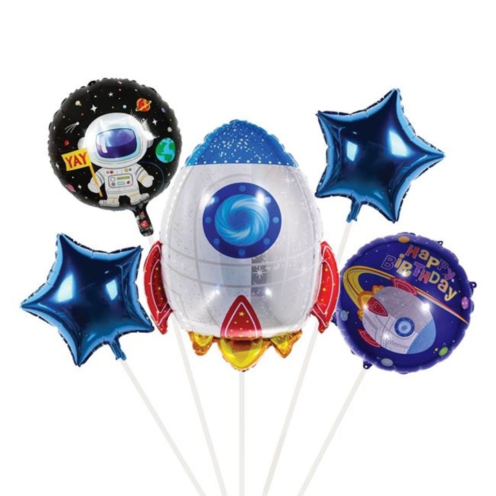 Фолиеви парти балони Star Space - 5 бр