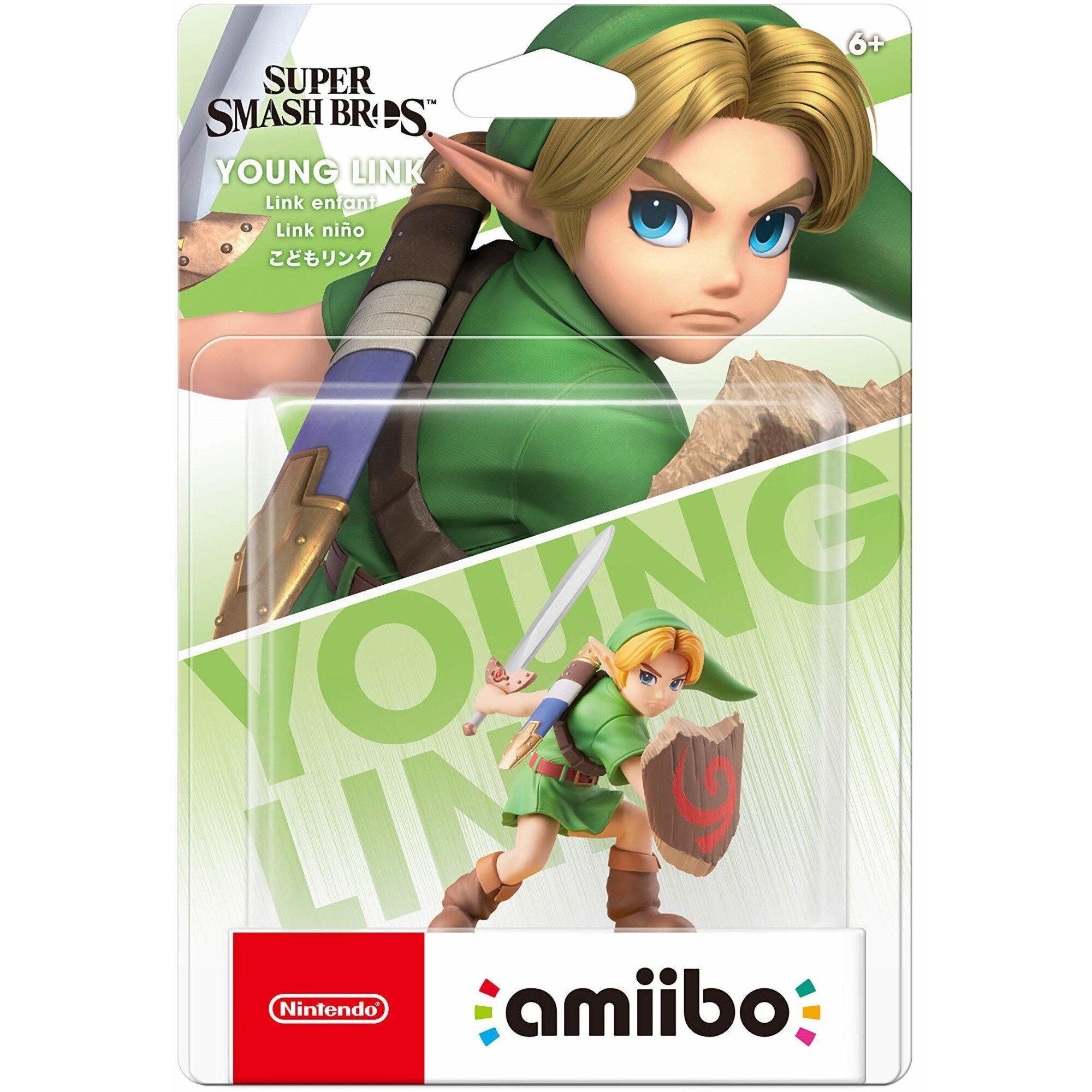 Figura Amiibo - Young Link (Super Smash Bros. Collection) pentru