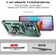 Husa ARMOR antisoc model HYBRID cu inel, protectie glisanta si placuta metalica, compatibila cu Motorola Edge 40 Pro / Verde