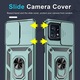 Husa ARMOR antisoc model HYBRID cu inel, protectie glisanta si placuta metalica, compatibila cu Motorola Edge 40 Pro / Verde