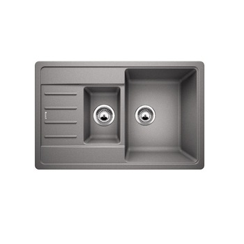 Chiuveta silgranit Blanco Legra 6 S Compact, Alumetalic Chiuveta silgranit Blanco Legra 6 S Compact, Alumetalic