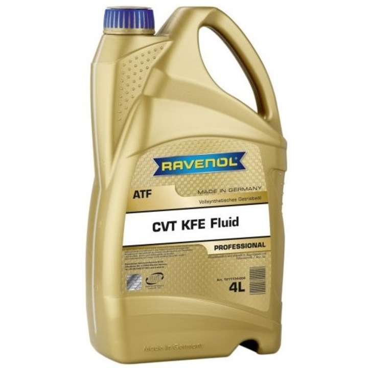 Ulei pentru transmisie automata RAVENOL ATF CVT KFE Fluid, volum 4 litri, sintetic