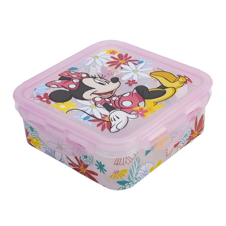 Cutie de mancare, Stor, Plastic, Minnie Mouse, 500 ml, Multicolor