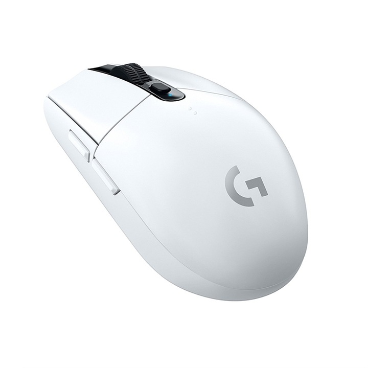 Mouse gaming wireless, Logitech, 12000 DPI, 6 butoane, Alb - eMAG.ro