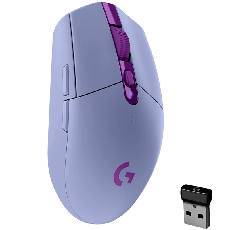Mouse gaming wireless, Logitech, USB, 12000 DPI, 6 butoane, Mov - eMAG.ro