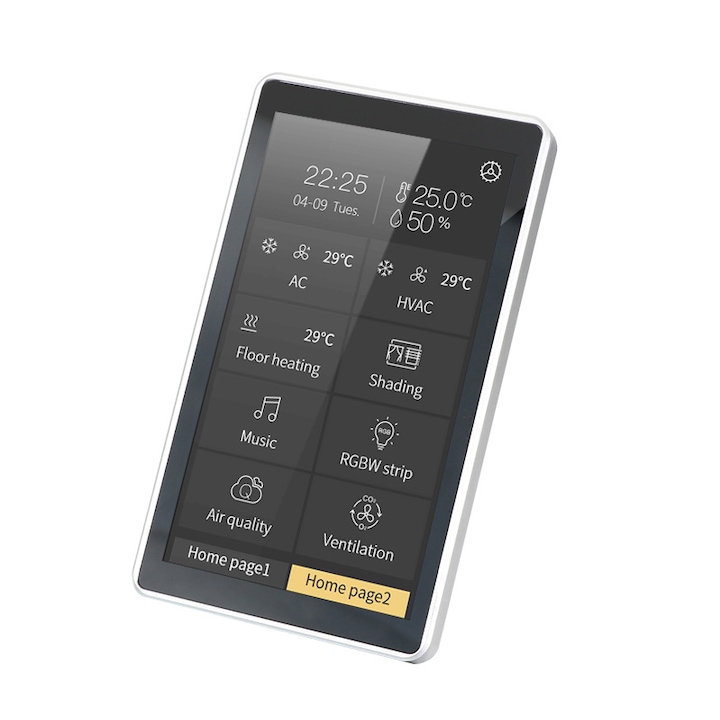 Panou de control tactil Android cu PoE, de 5.5 inch montat in perete