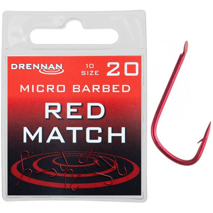 drennan red fishing hooks Maggot Micro Barbed Drennan Acolyte Red Finesse Barbed