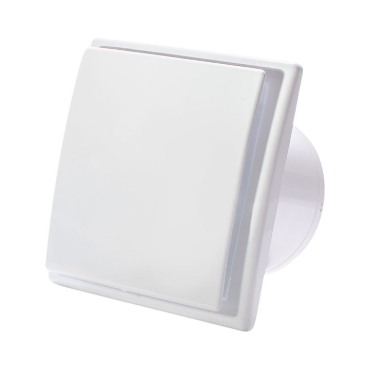 Ventilator de baie ISTOK OK 01, cu clapeta, alb