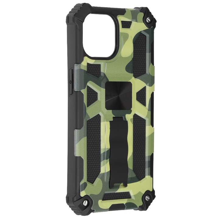 Tok iPhone 15-höz, Techsuit Blazor Series, Camo Lime