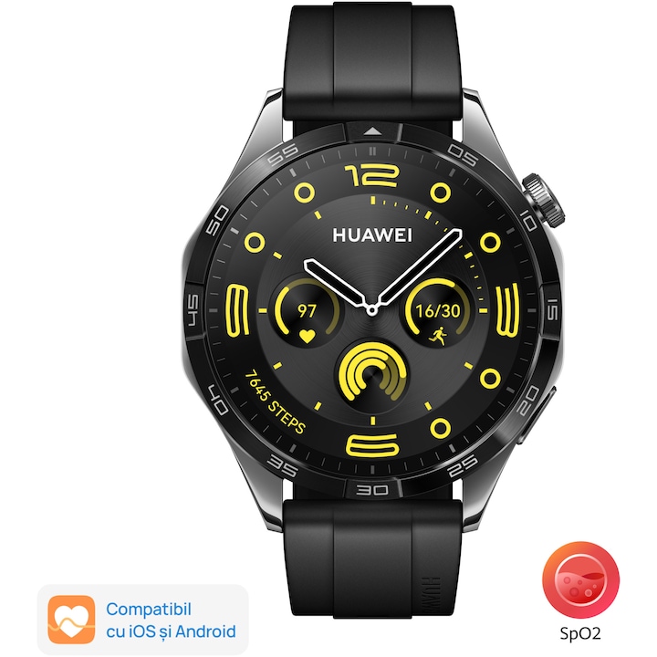Смарт часовник Huawei Watch GT 4, 46 mm, Black