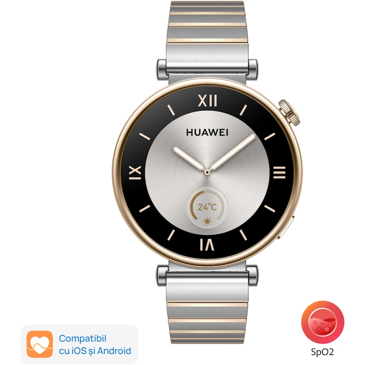 Смарт часовник Huawei Watch GT 4, 41 mm, Stainless Steel