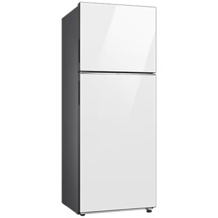 Frigider cu doua usi Samsung BeSpoke RT42CB662412EO, 415 l, No Frost, All Around Cooling, AI Energy, WiFi, Clasa E, H 178.5 cm, Sticla alba