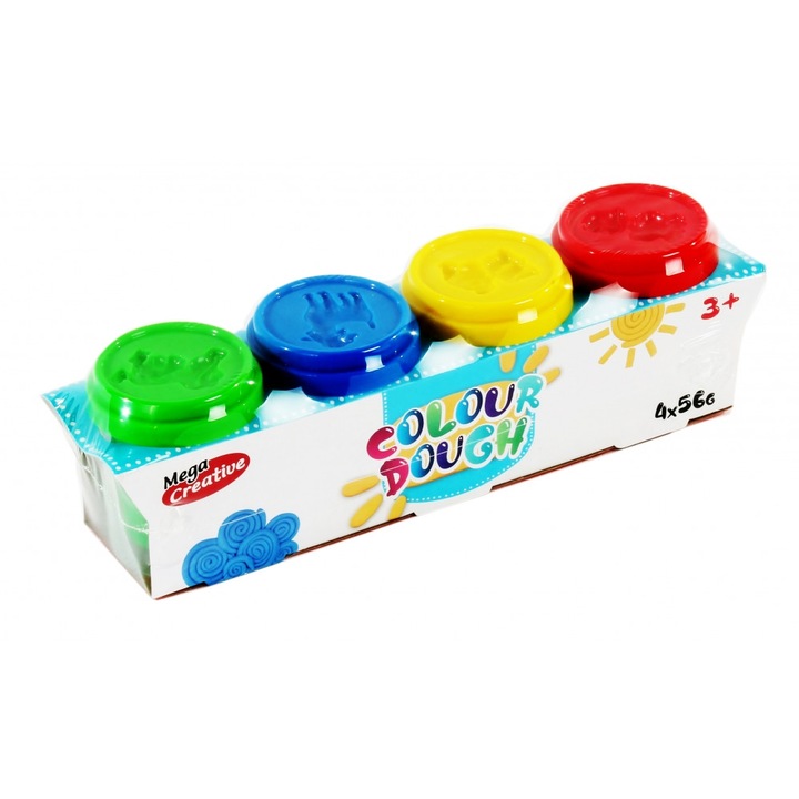 Gyurma, Mega Creative, 5x6x5cm, 4 szín