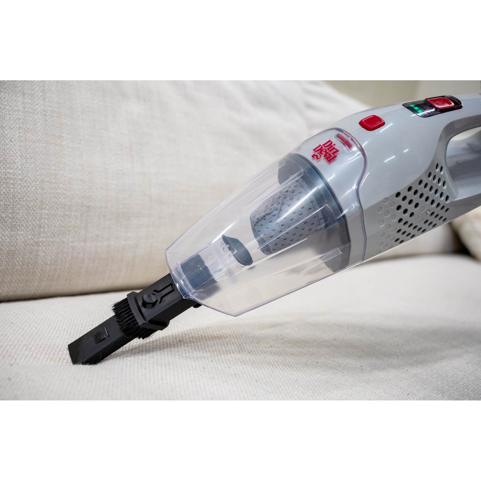 Aspiratorul vertical fara fir 2in1 Dirt Devil DD9007, 105W, 0.5l, 2 viteze, autonomie 38min, Alb