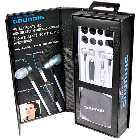 Casti In Ear Stereo Mufa Jack 3 5 Mm Carcasa Metalica Pastrare