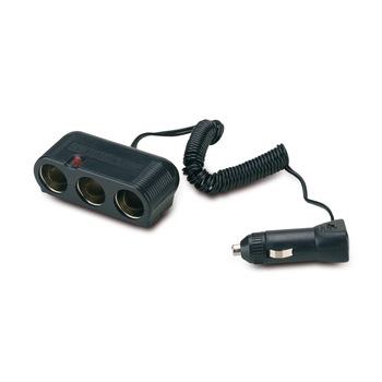 Priza tripla cu cablu extensibil 12/24V Priza tripla cu cablu extensibil 12/24V