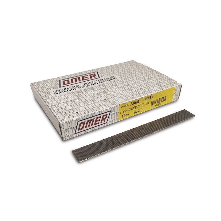 Minicuie fara cap, Omer serie Pins I, Ø1x1.25 mm