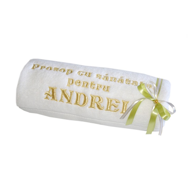 Andrei hímzett törölköző