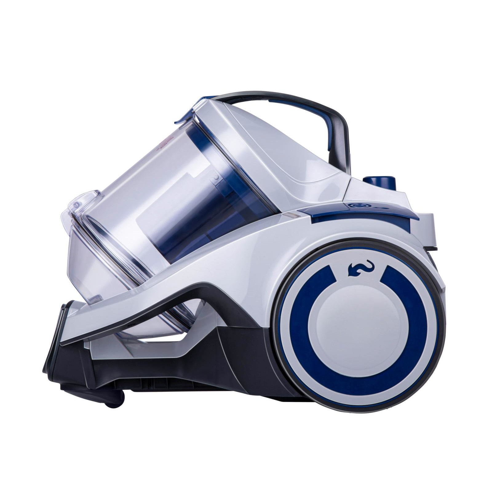 Dirt Devil Aspirateur sans Sac - DD2501 - 850W - Filtre HEPA 12 - Portée 7,5M - Brosse Combinée et Encastrée - Brosse à Parquet - 5,5KG - Bac à Poussière 1,5L - Gris/Bleu