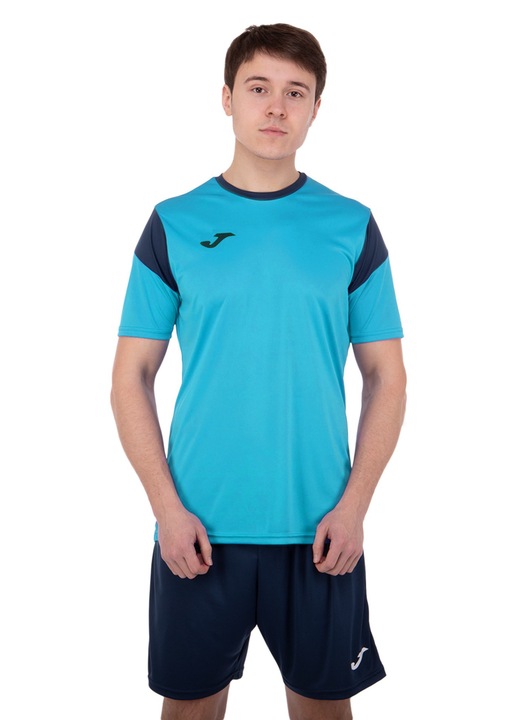 Férfi focipóló és rövidnadrág szett Joma Phoenix Turquoise M