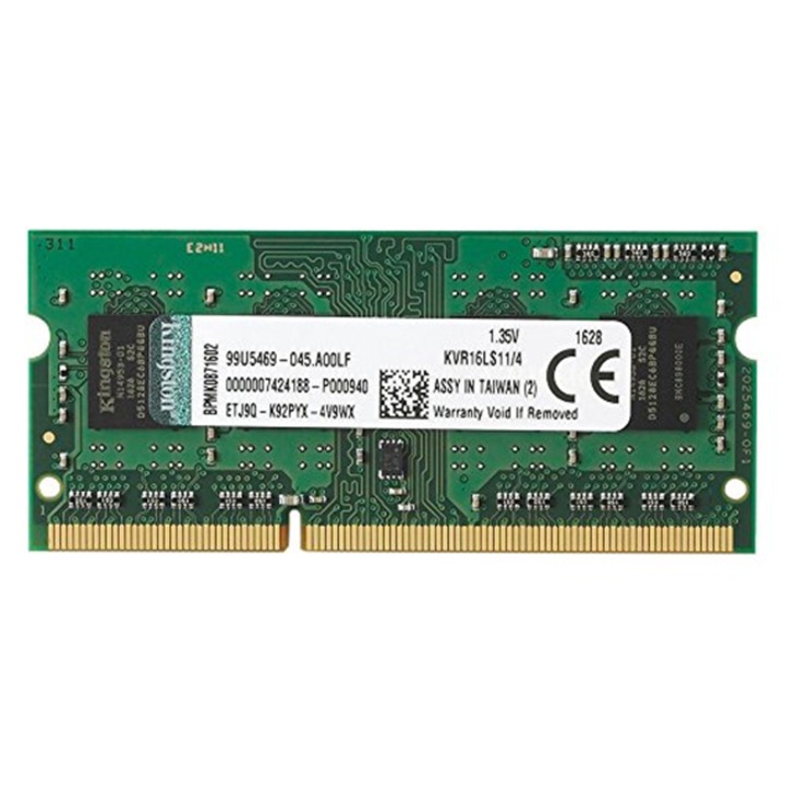 Памет за лаптоп Kingston, 4GB DDR3L, 1600MHz CL11
