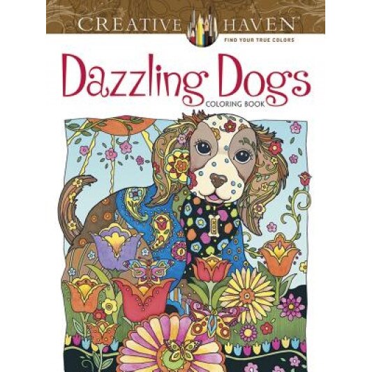 Creative Haven Dazzling Dogs Coloring Book, Marjorie Sarnat (Author)