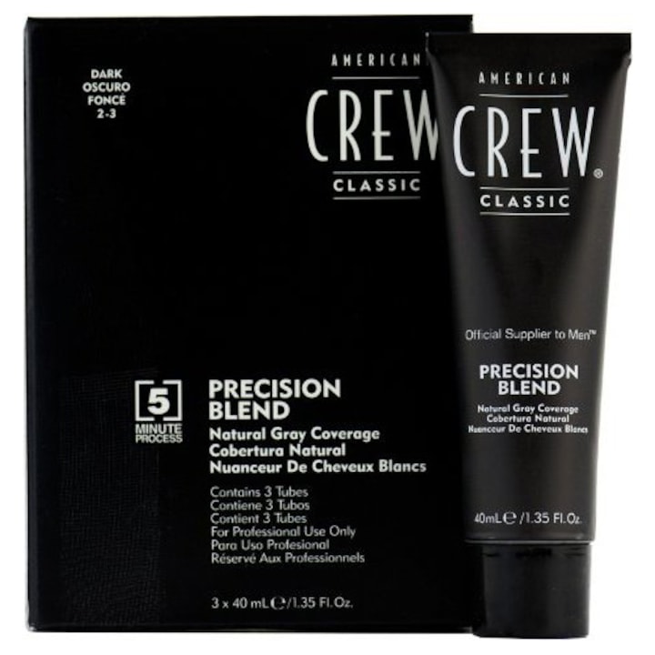 Nuantator American Crew Precision Blend Dark, 3 x 40 ml