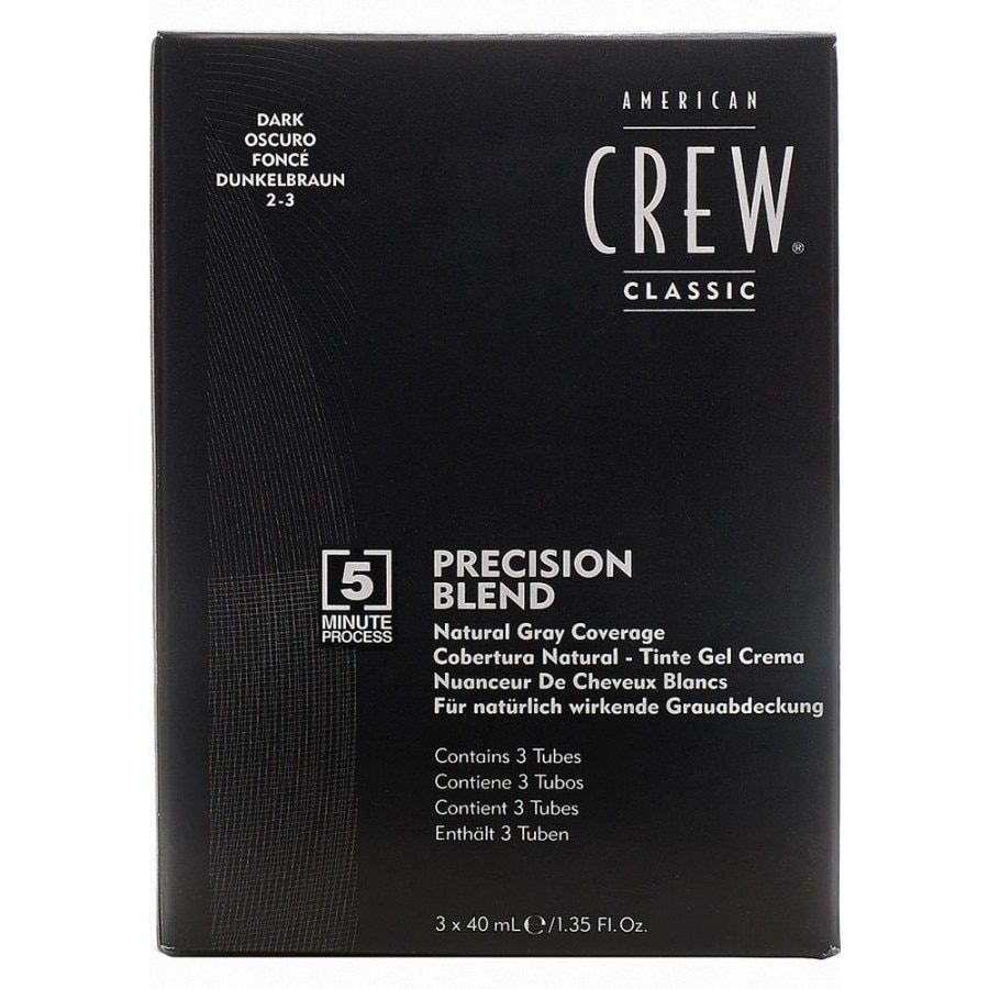 Teinture Cheveux Et Barbe American Crew Precision Blend Dark - 3x40ml - Neuf Sous Blister