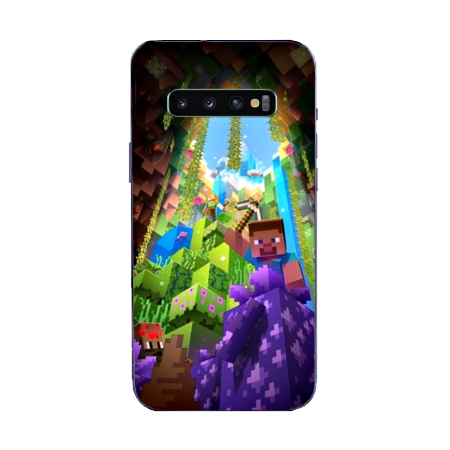 Husa pentru Samsung Galaxy S10 din Silicon model Minecraft World - 6 -  eMAG.ro