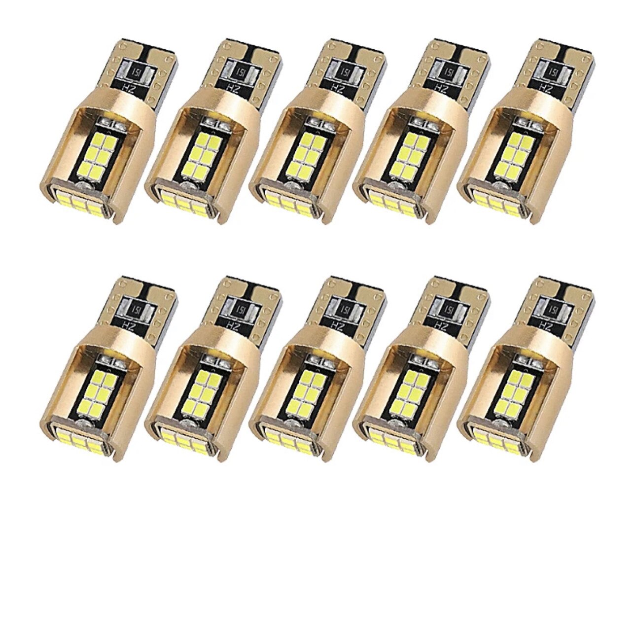 Комплект от 2 светодиода t10 w5w, gold edition, canbus, 18 smd, 12v ...