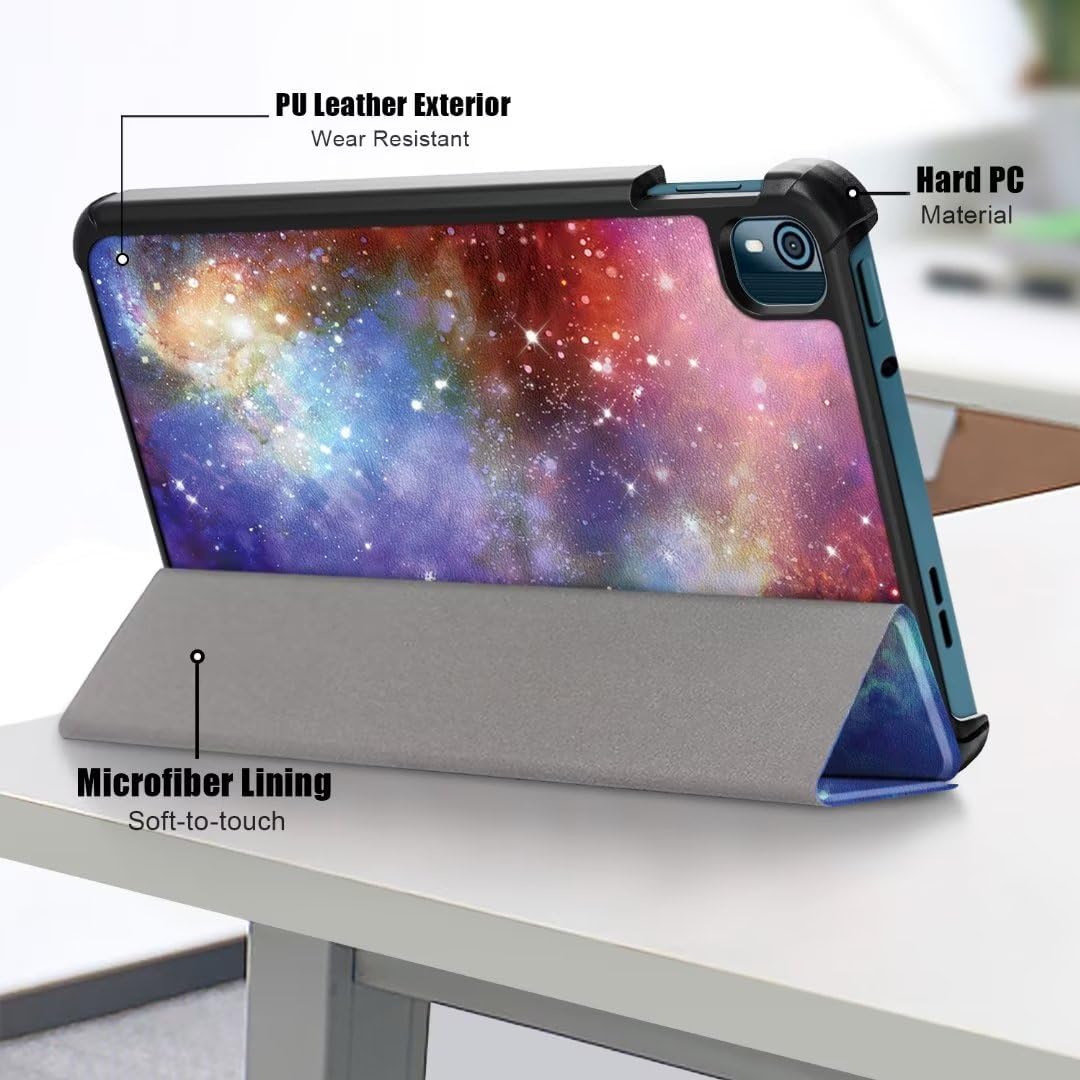 Husa Slim Sigloo, Smart Cover, Trifold, pentru tableta Xiaomi RedMI Pad 10.6,10.6 inch, model Galaxy