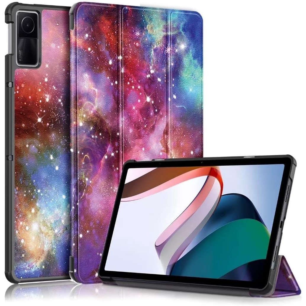 Husa Slim Sigloo, Smart Cover, Trifold, pentru tableta Xiaomi RedMI Pad 10.6,10.6 inch, model Galaxy
