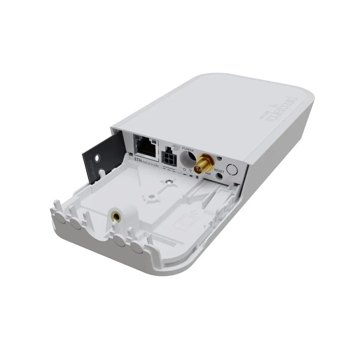 Punct de acces Kit MikroTik wAP LR2, RBwAPR-2nD&R11e-LR2,2.4GHz, Alb