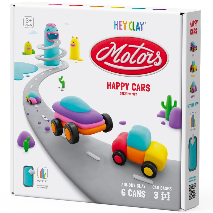 Set Hey Clay - Happy Cars