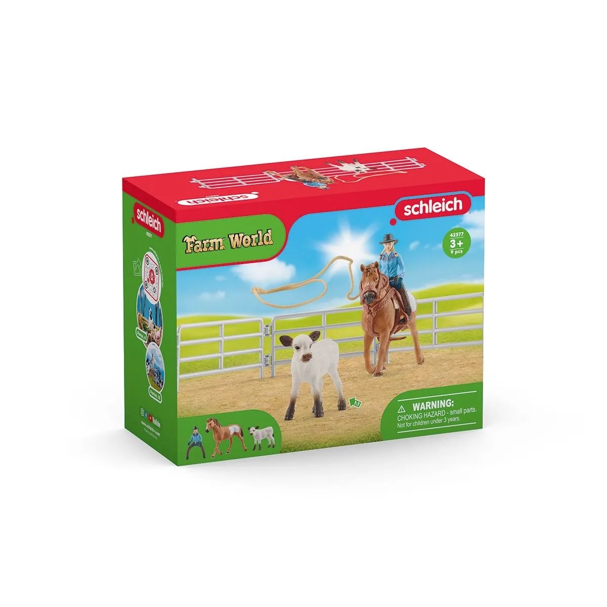 Set de joaca Schleich, Farm World, Aruncarea cu lasoul