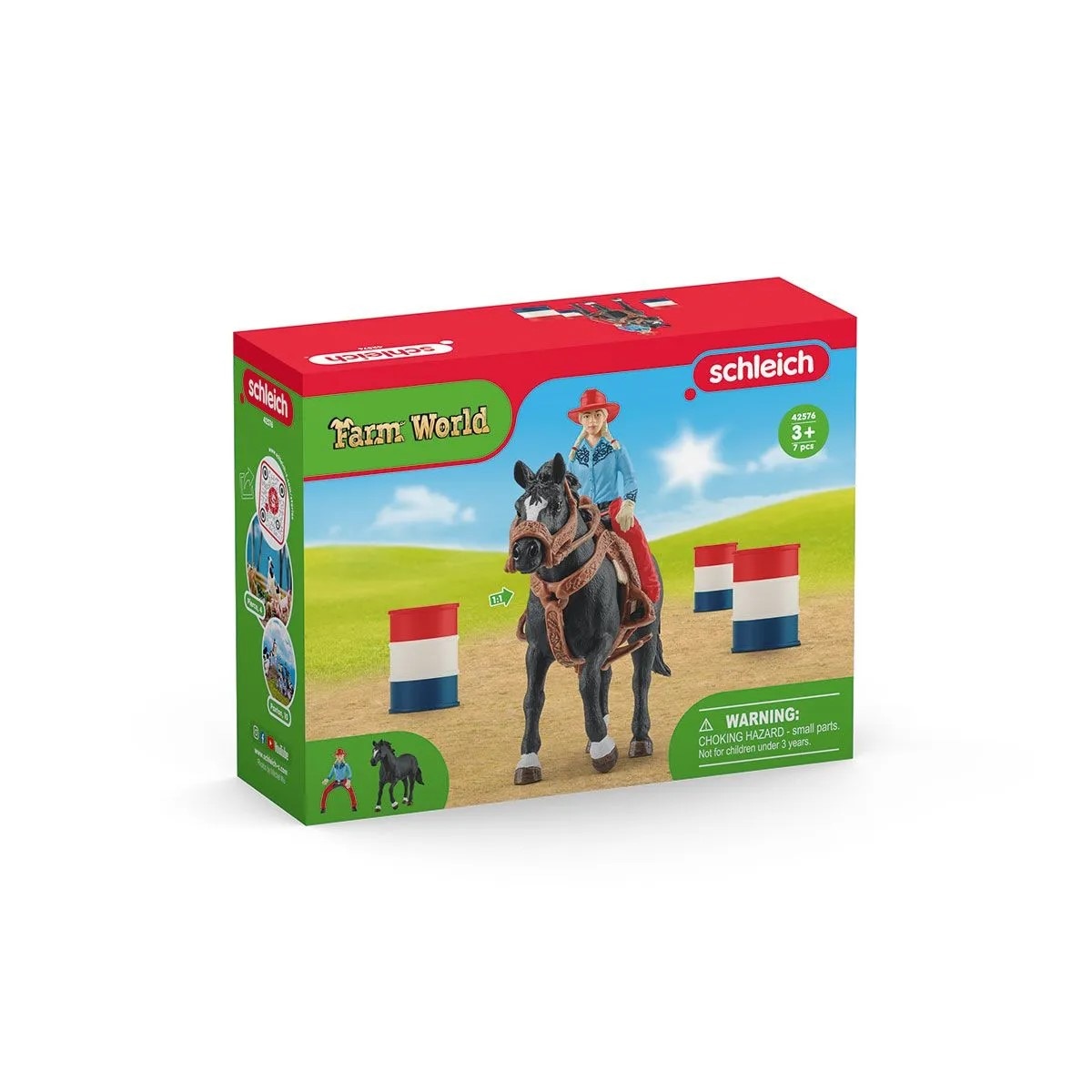 Set de joaca Schleich, Farm World, Cursa cu obstacole