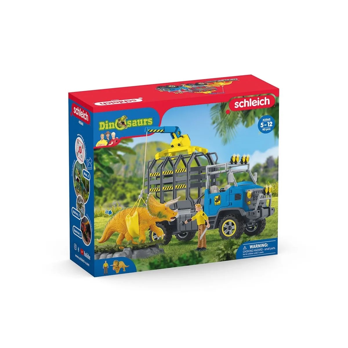 Комплект за игра Schleich, Dinosaurs, Dino Truck - eMAG.bg