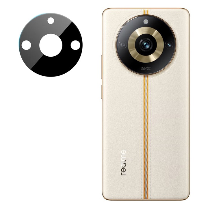 Kamerafilm Realme 11 Pro / 11 Pro+-hoz, Techsuit Full kameraüveg, fekete