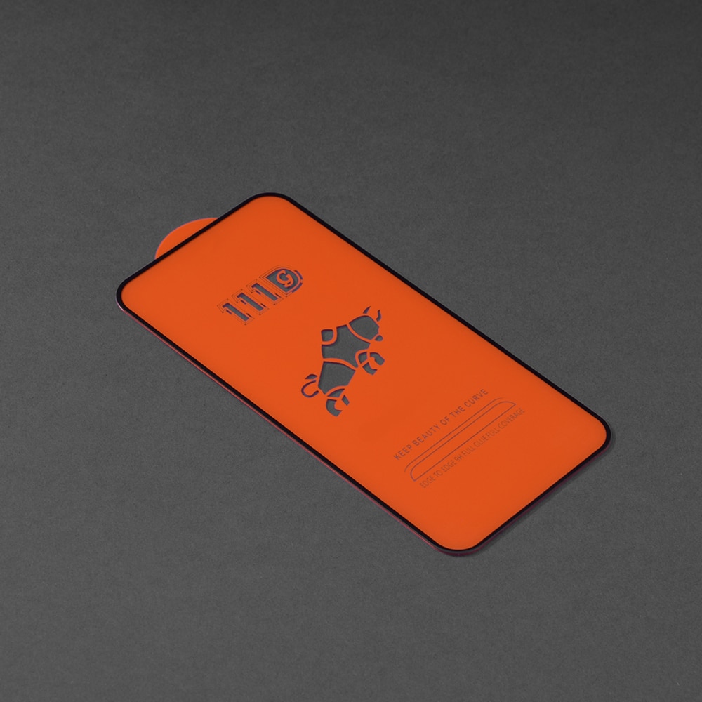 Folie protectie de sticla Techsuit pentru iPhone 15 Plus, negru