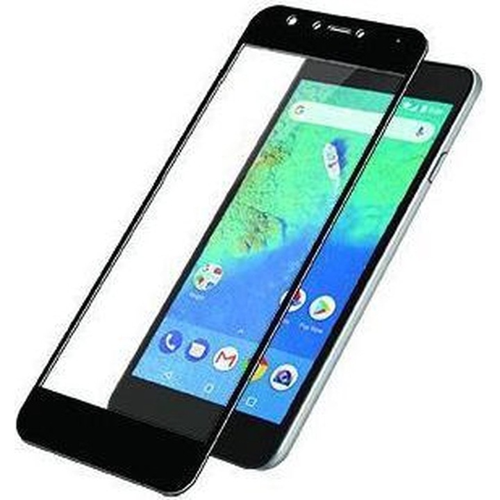 Folie de protectie PanzerGlass din sticla pentru General Mobile AndroidOne GM8, Black
