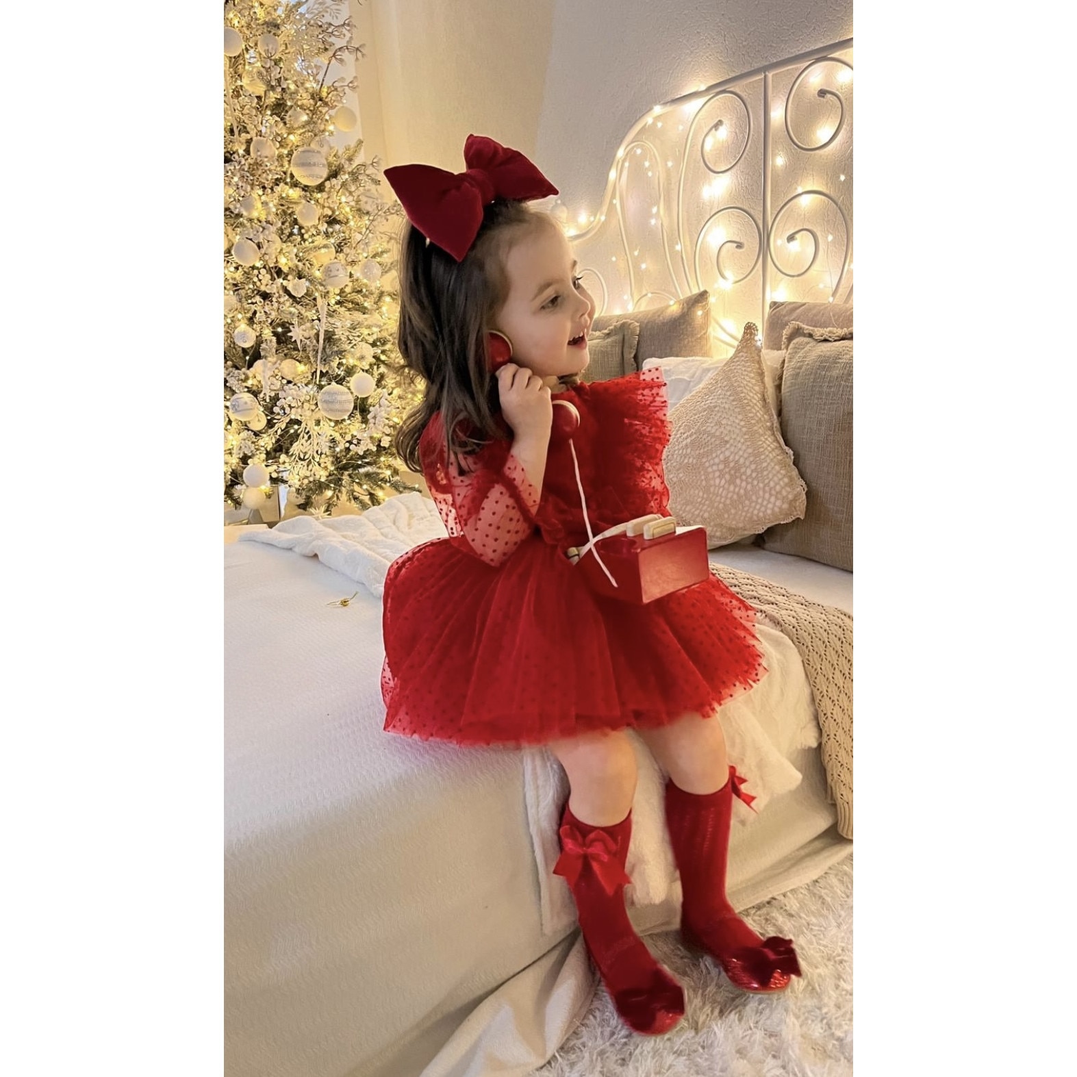 Rochita ocazie fetite Lempika Kids Karolline rosie 3-4ani 104cm - eMAG.ro