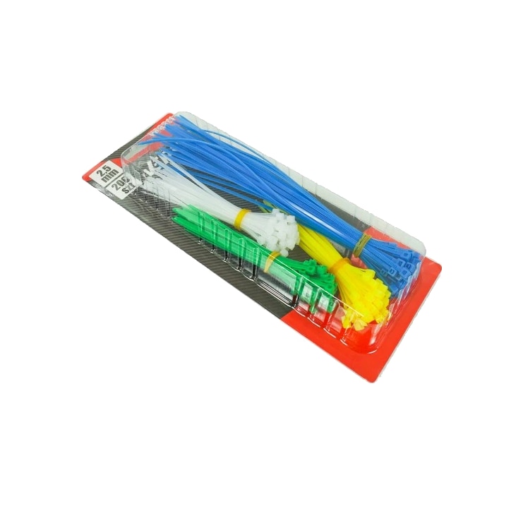 Set coliere auto pentru prindere, tip soricel, 2.5 mm 200 piese, Verke ...