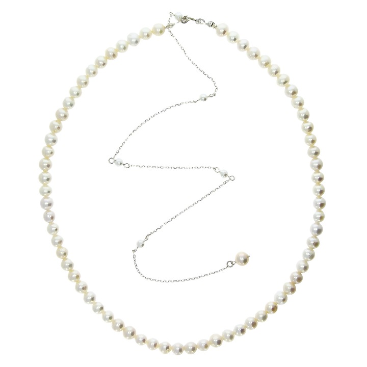 Colier Perle Elegant cu Lantisor