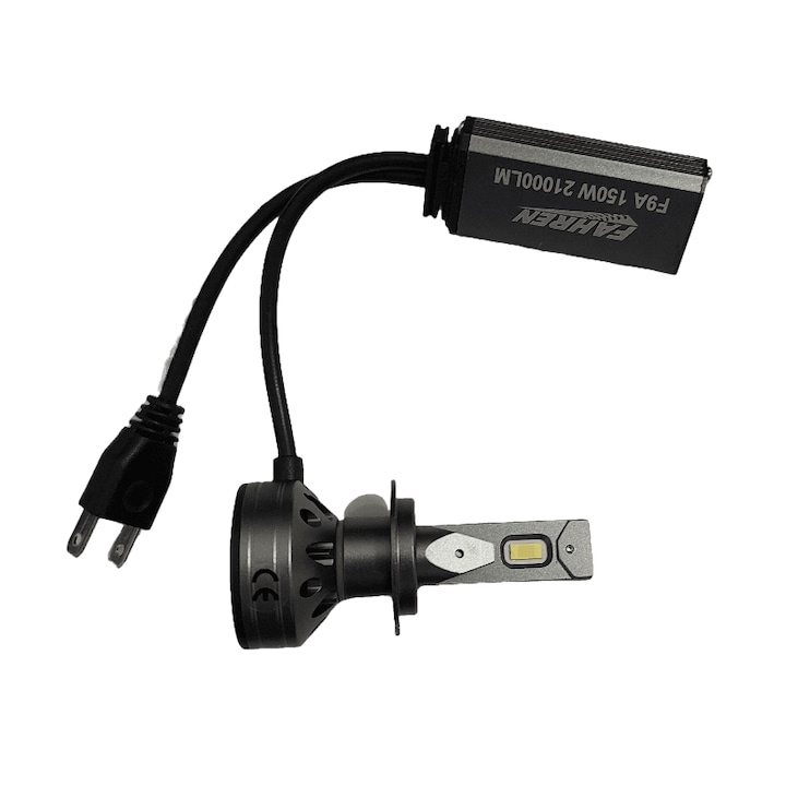 Комплект 2 LED крушки H7, F9A, can-bus, 150W, 6000k, 30.000h, 11000Lm, 12V