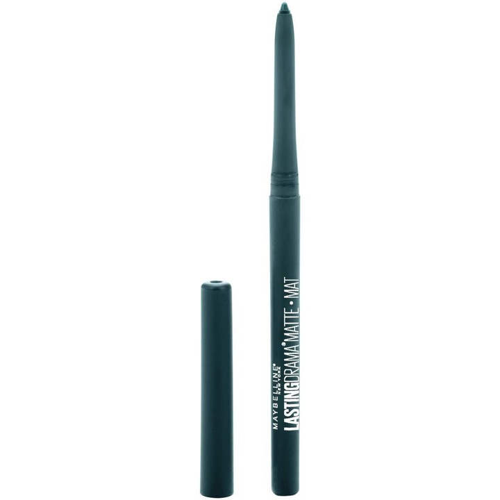 Creion de ochi automatic mat Maybelline Lasting Drama Carbon Matte, 850 Teal Amazonite